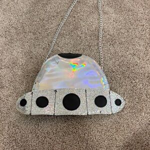 Holographic UFO Glitter Crossbody Bag
